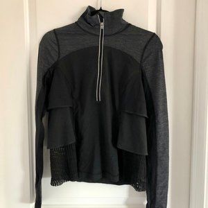 Black Lululemon long sleeve shirt with zipper